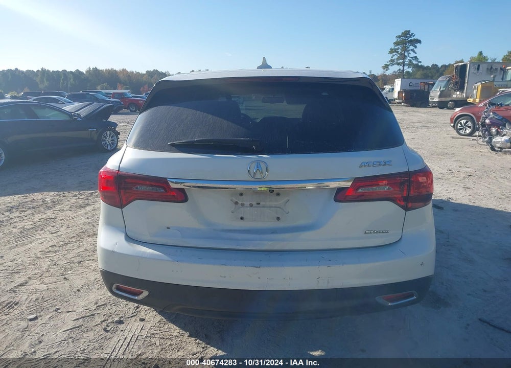 2015 ACURA MDX VIN: 5FRYD4H29FB011401