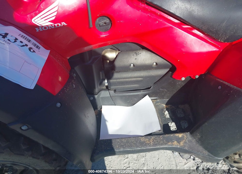 2012 HONDA TRX500 FA VIN: 1HFTE2601C4200566