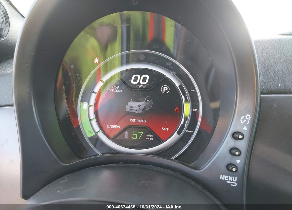 2015 FIAT 500E BATTERY ELECTRIC VIN: 3C3CFFGE4FT623413