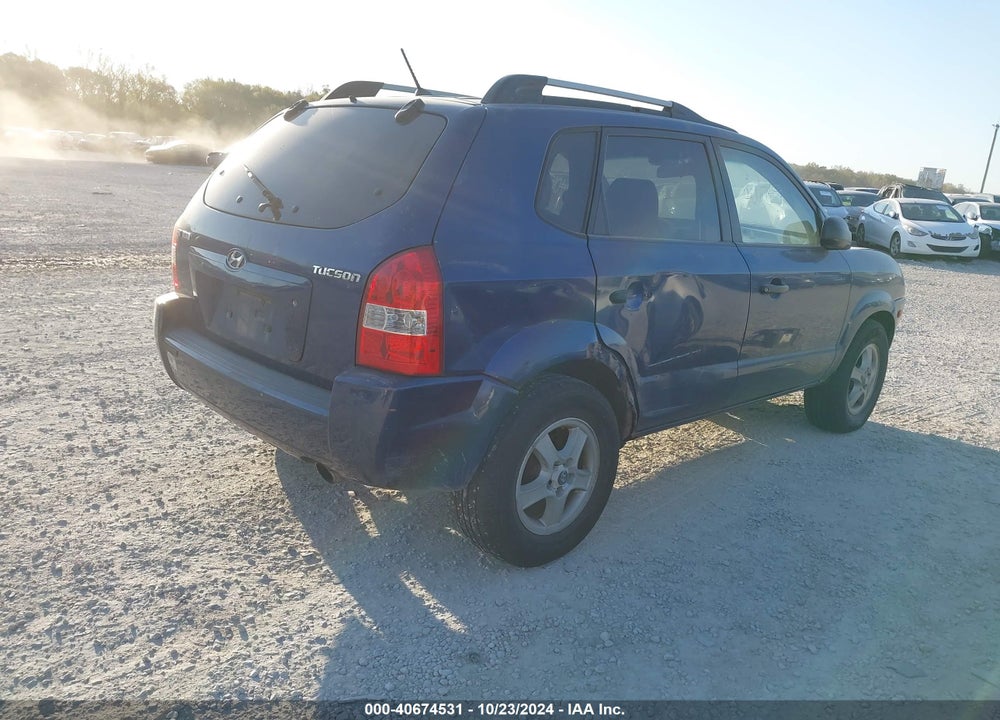 2007 HYUNDAI TUCSON GLS VIN: KM8JM12B37U581215