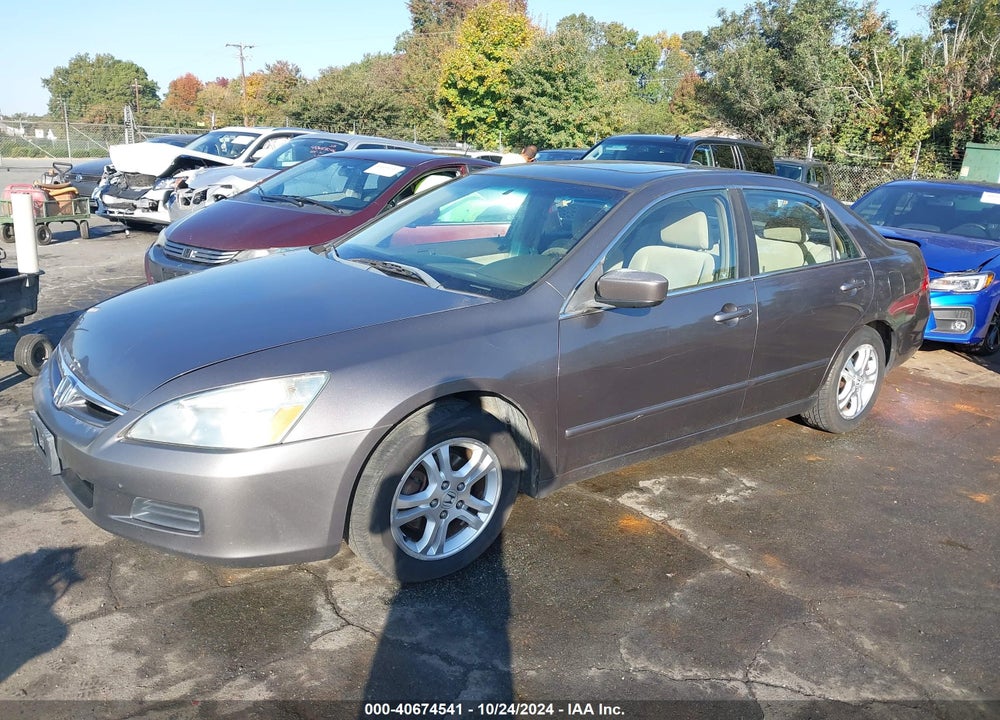 2007 HONDA ACCORD 2.4 EX VIN: 1HGCM56797A130190
