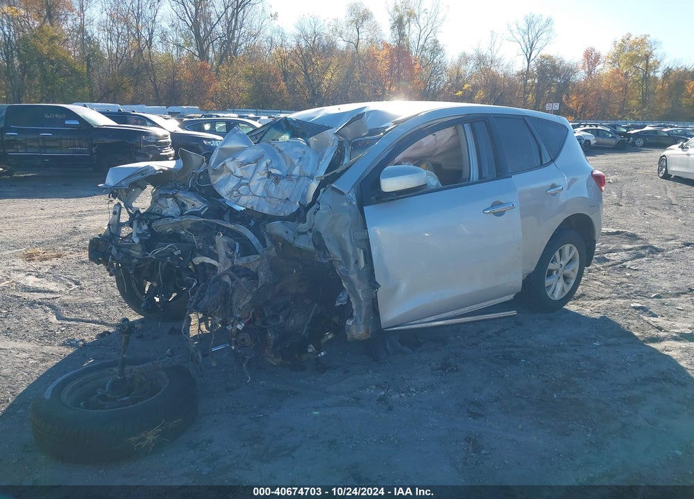 2012 NISSAN MURANO S VIN: JN8AZ1MW4CW226790