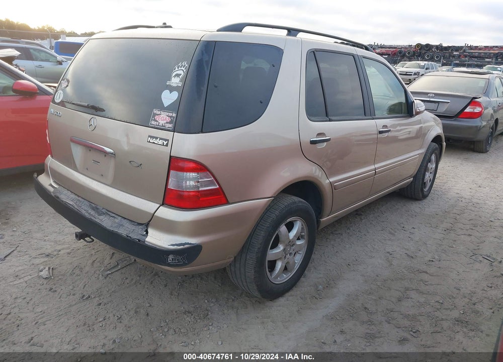 2002 MERCEDES-BENZ ML 500 VIN: 4JGAB75E02A302490