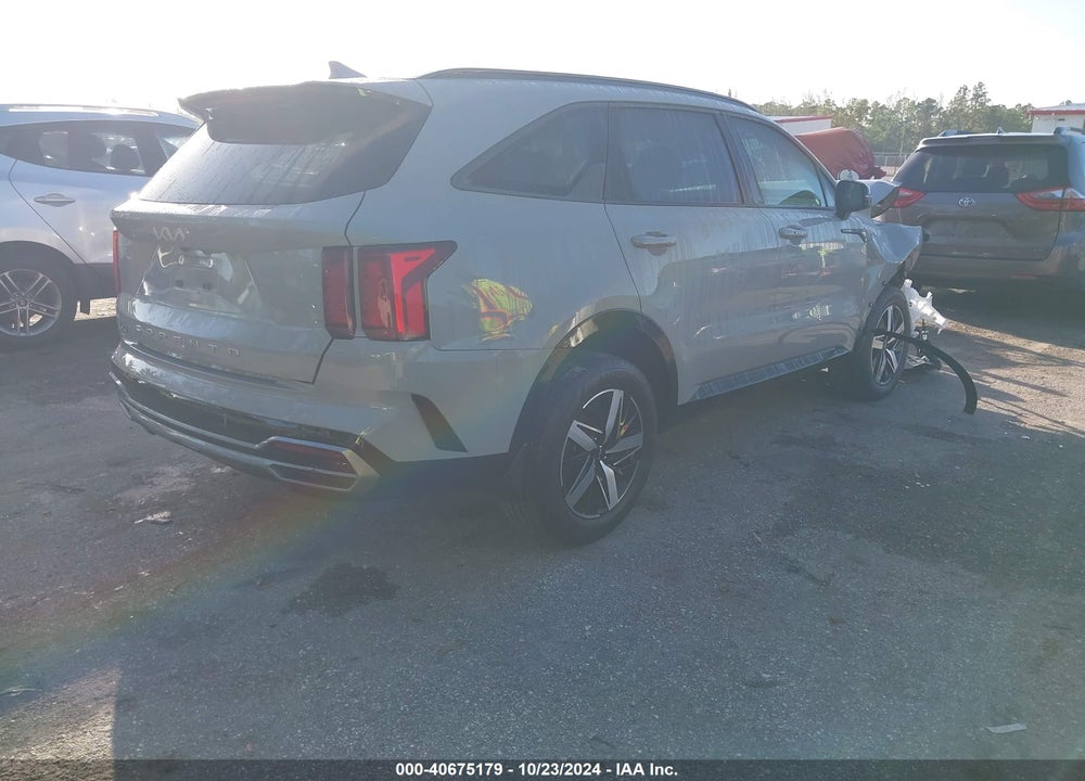 2022 KIA SORENTO EX VIN: 5XYRH4LF3NG123249