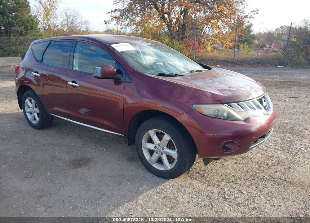 2010 NISSAN MURANO S VIN: JN8AZ1MW2AW103812