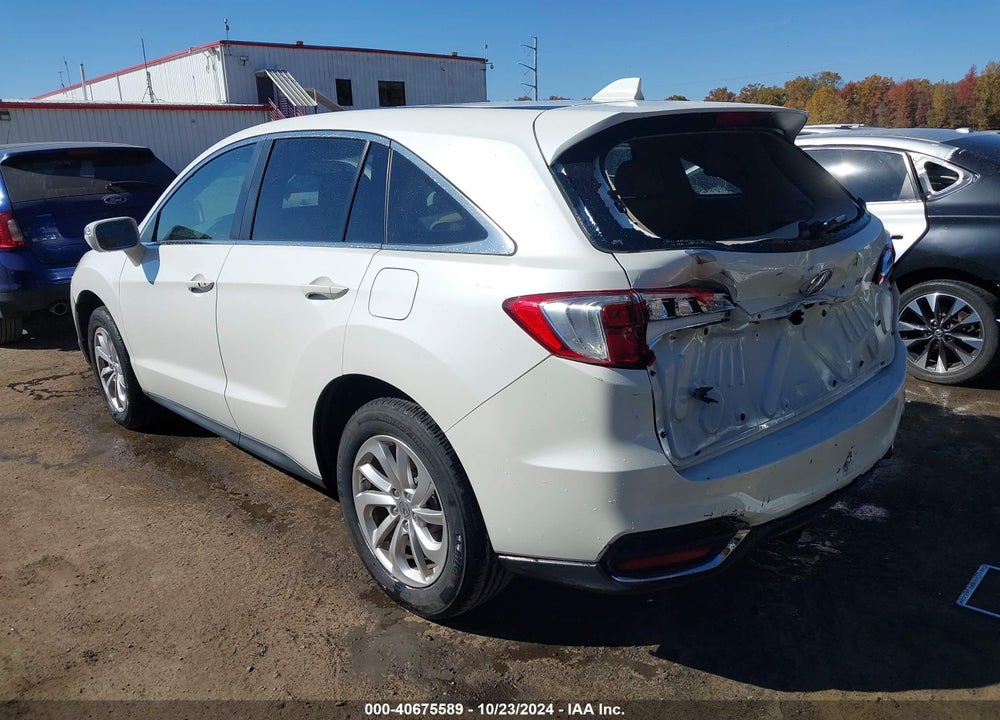 2017 ACURA RDX TECHNOLOGY   WATCH PLUS PACKAGES/W/TECHNOLOGY PACKAGE VIN: 5J8TB4H56HL025396