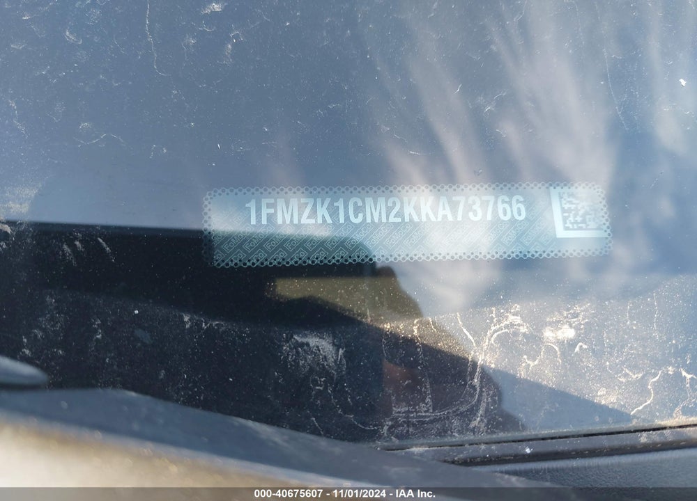 2019 FORD TRANSIT-150 XL VIN: 1FMZK1CM2KKA73766