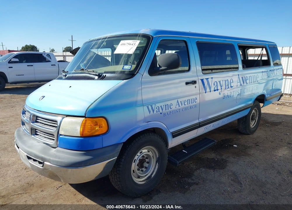 2001 DODGE RAM WAGON 3500 VIN: 2B5WB35ZX1K540736