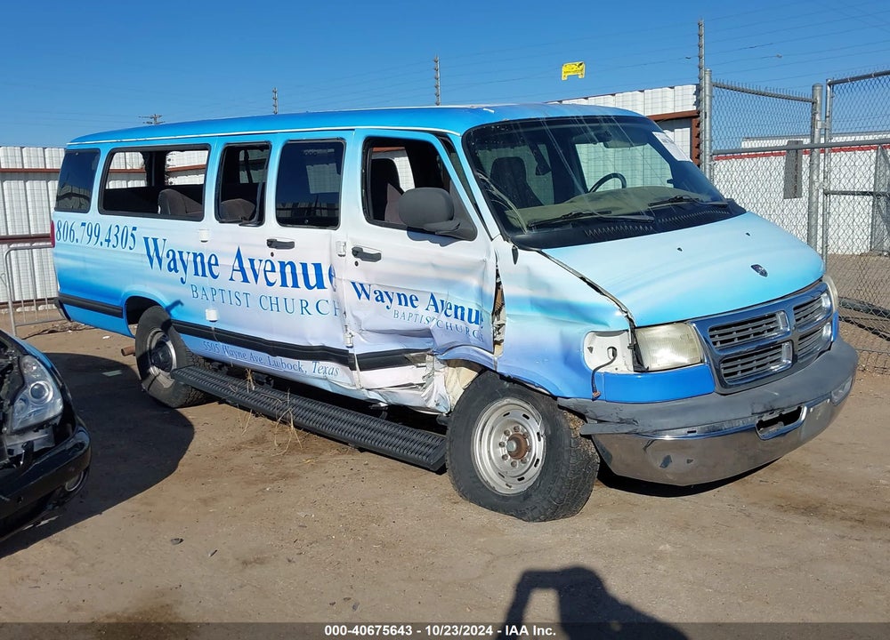 2001 DODGE RAM WAGON 3500 VIN: 2B5WB35ZX1K540736
