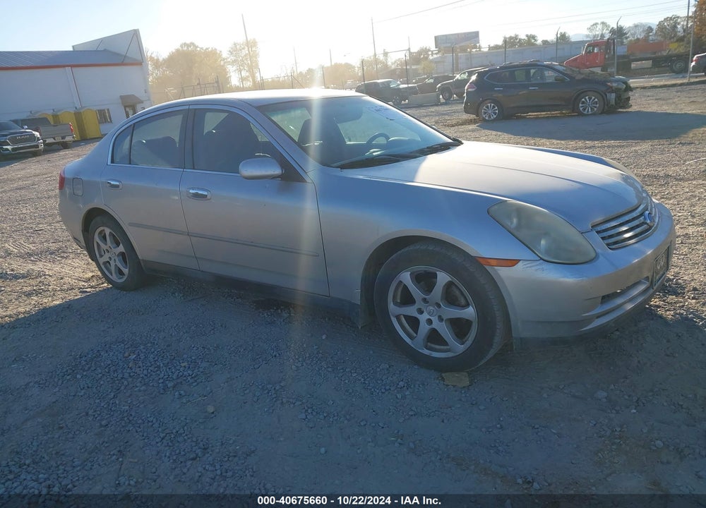 2003 INFINITI G35 LUXURY LEATHER VIN: JNKCV51E03M324812