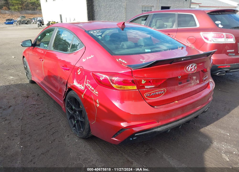 2017 HYUNDAI ELANTRA SPORT VIN: KMHD04LB3HU358361