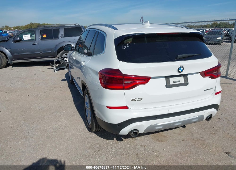 2019 BMW X3 SDRIVE30I VIN: 5UXTR7C56KLR43805