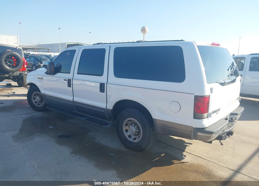 2003 FORD EXCURSION XLT VIN: 1FMNU40L13EC54380