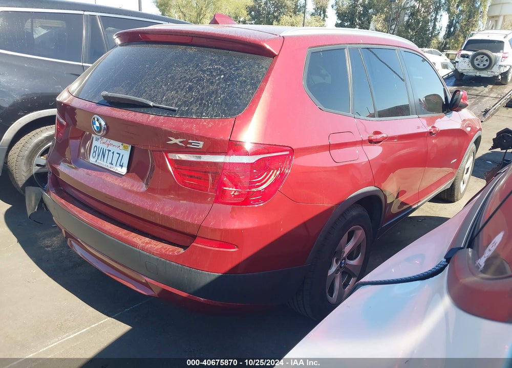 2011 BMW X3 XDRIVE28I VIN: 5UXWX5C50BL701910