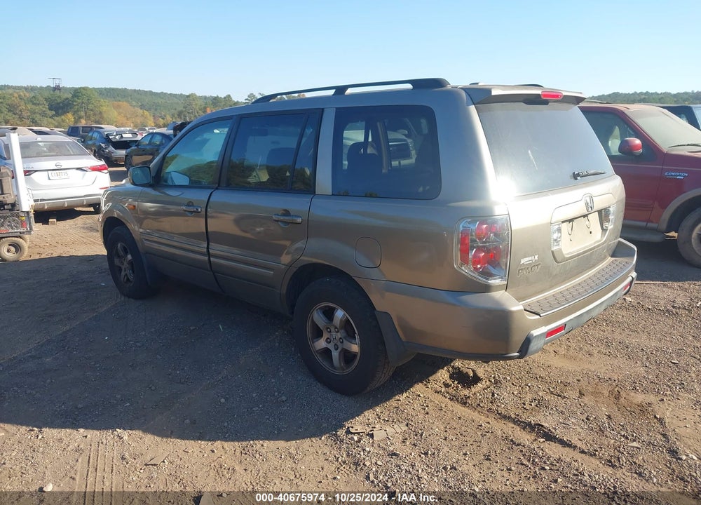2008 HONDA PILOT EX-L VIN: 5FNYF285X8B010559