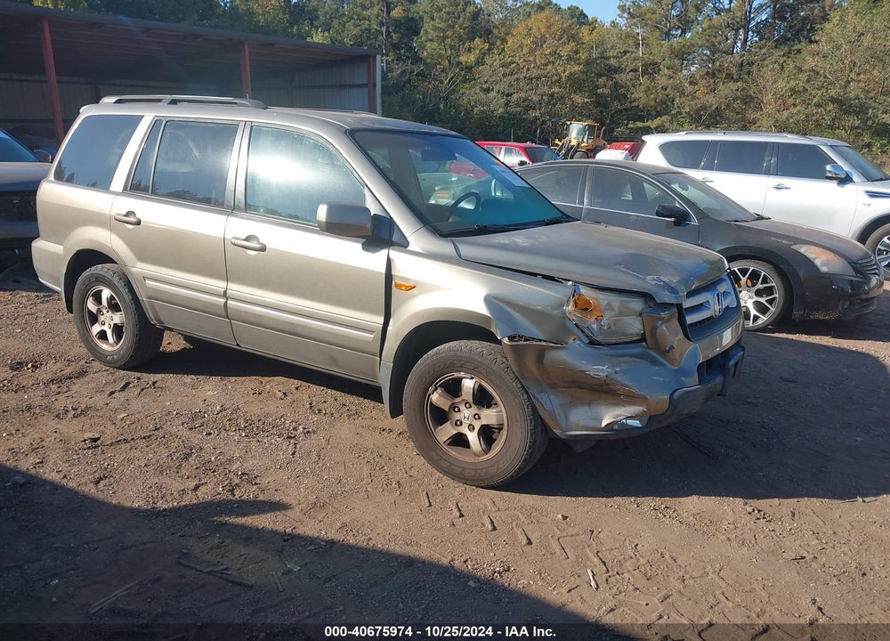 2008 HONDA PILOT EX-L VIN: 5FNYF285X8B010559