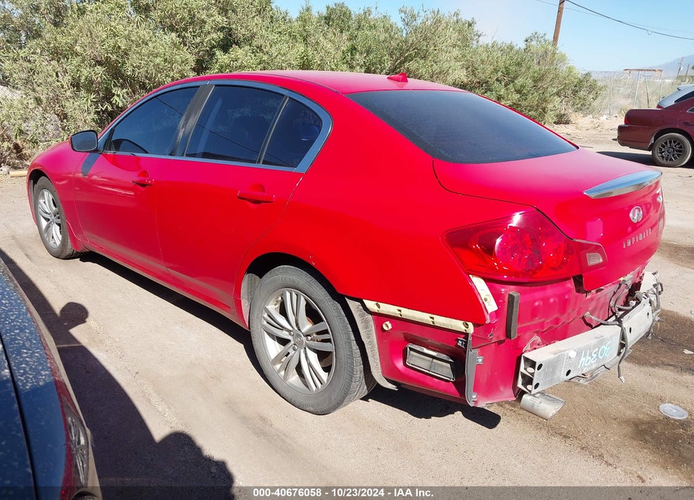 2011 INFINITI G37X VIN: JN1CV6AR6BM405311