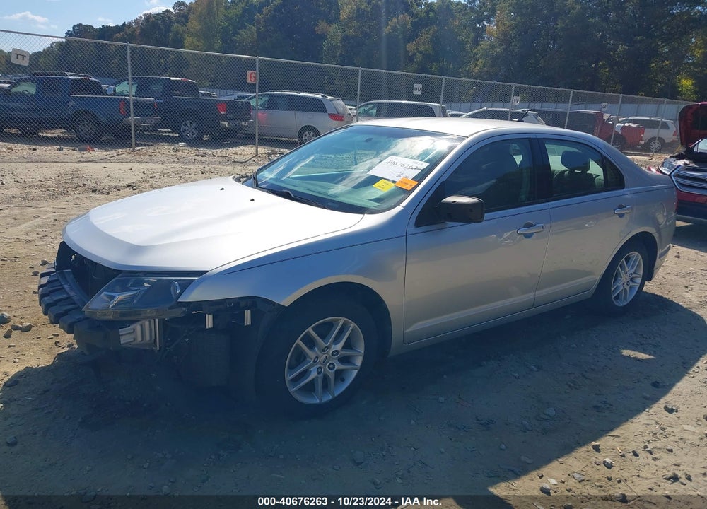 2012 FORD FUSION S VIN: 3FAHP0GA5CR128483