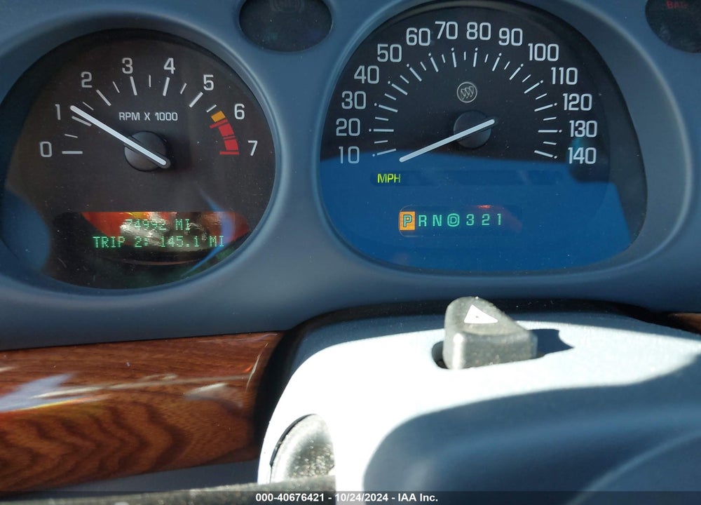 2000 BUICK LESABRE CUSTOM VIN: 1G4HP54K9Y4161213