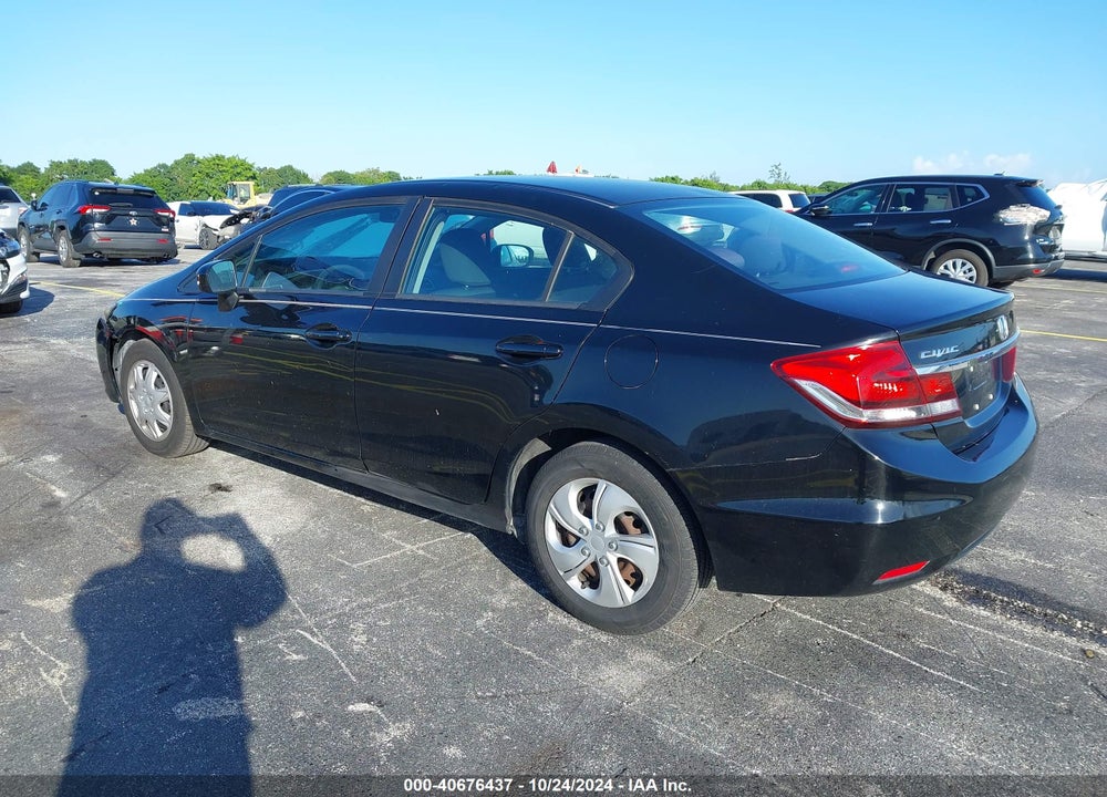 2014 HONDA CIVIC LX VIN: 19XFB2F51EE202993