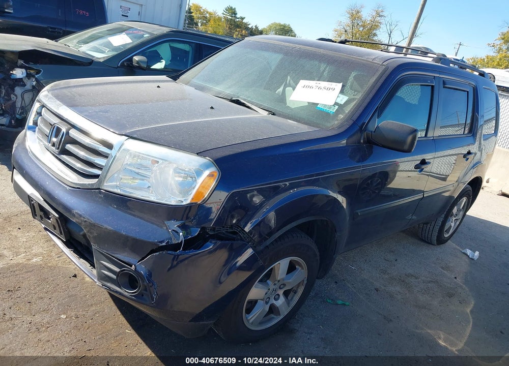 2013 HONDA PILOT LX VIN: 5FNYF4H27DB028125