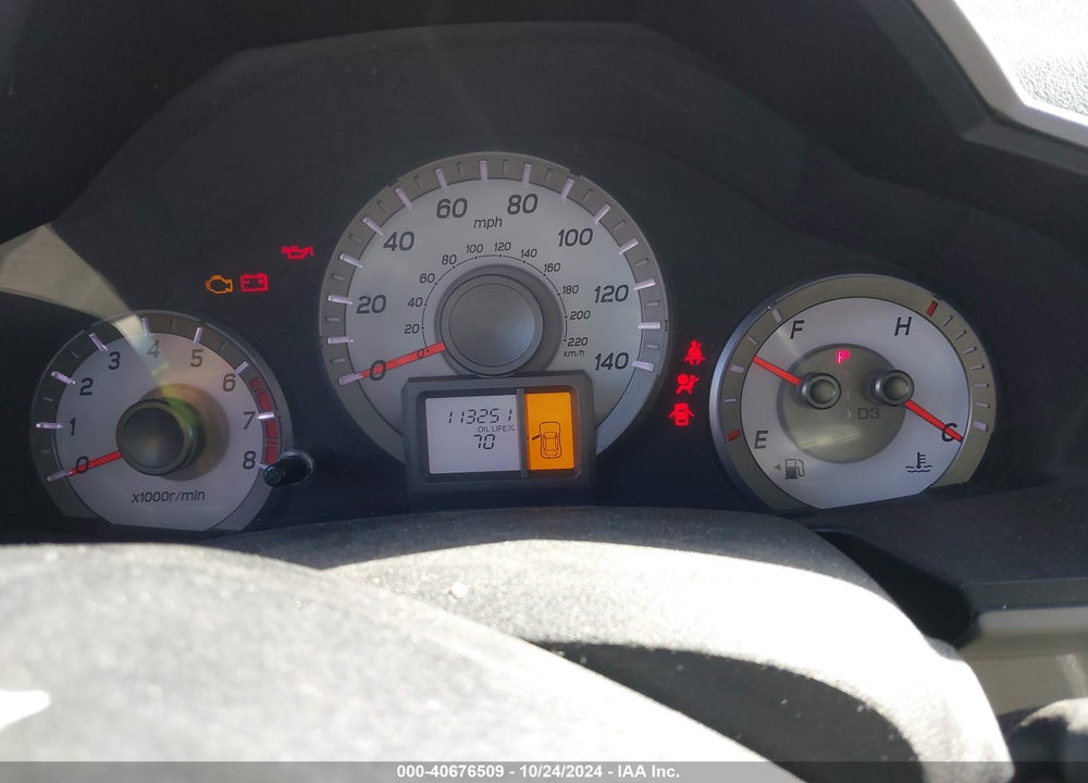 2013 HONDA PILOT LX VIN: 5FNYF4H27DB028125