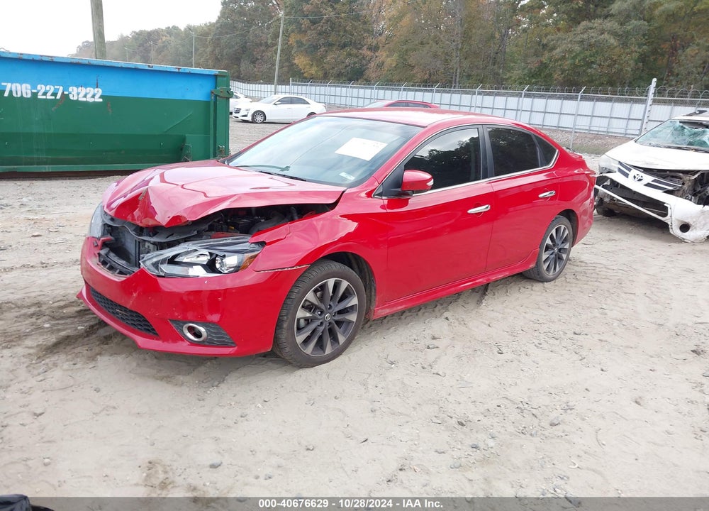 2016 NISSAN SENTRA SR VIN: 3N1AB7AP1GY222097