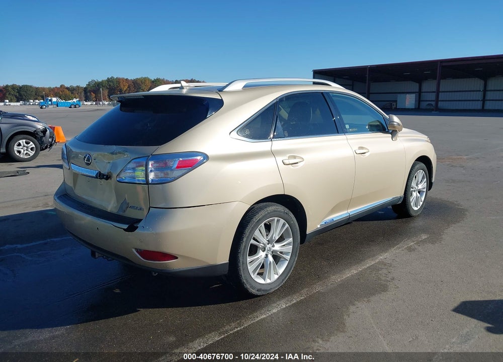 2010 LEXUS RX 450H VIN: JTJBC1BAXA2020206