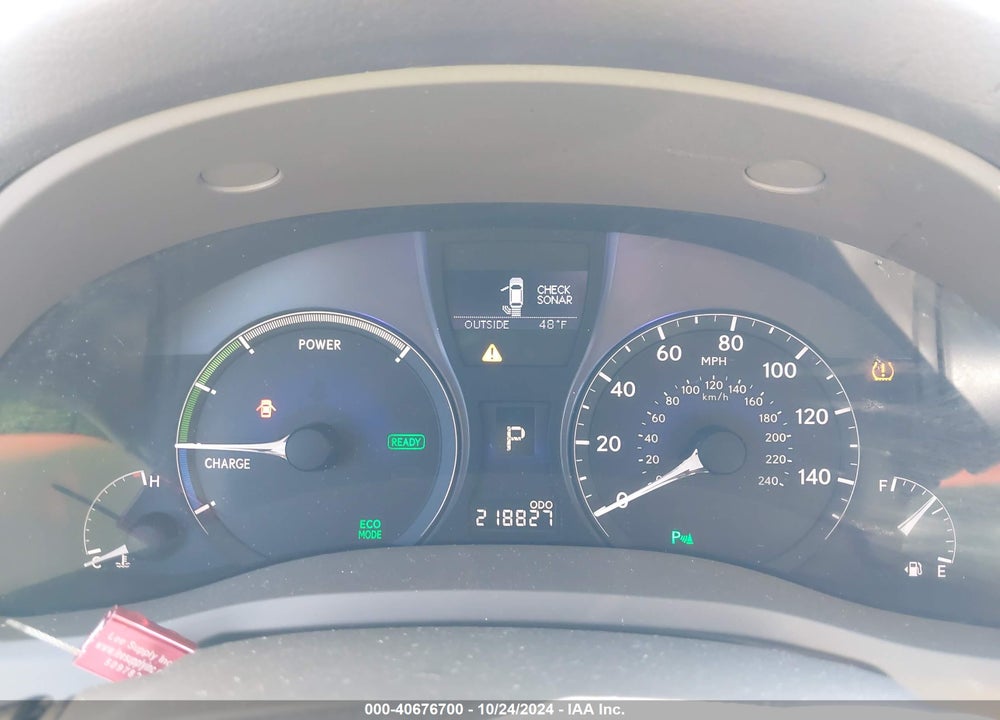 2010 LEXUS RX 450H VIN: JTJBC1BAXA2020206