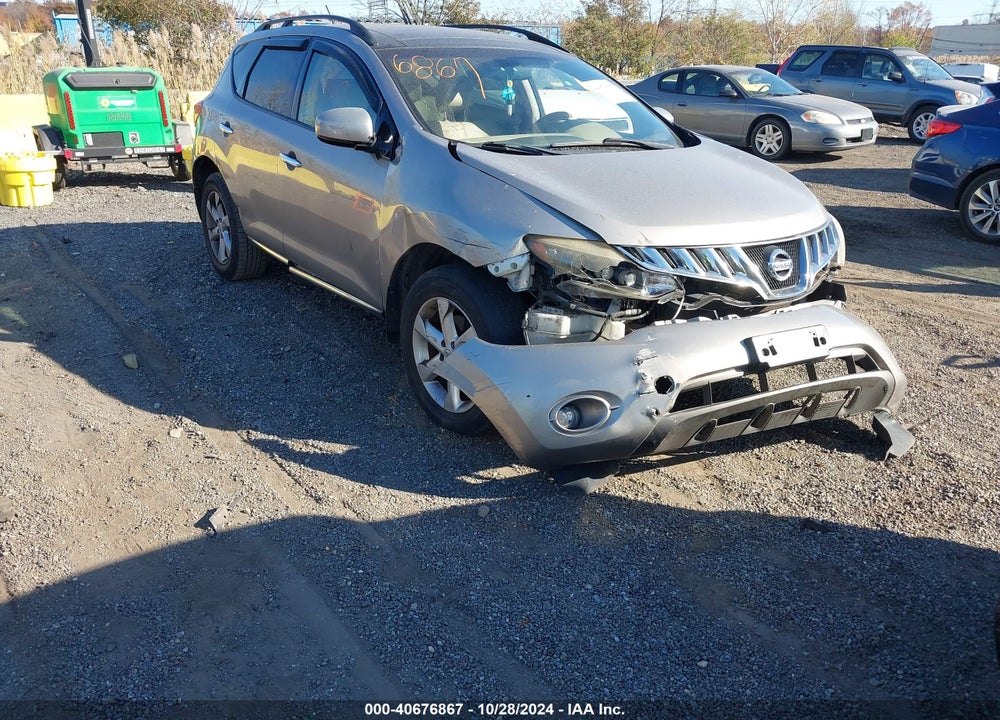 2009 NISSAN MURANO SL VIN: JN8AZ18W39W146318