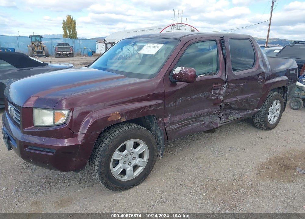 2007 HONDA RIDGELINE RTS VIN: 2HJYK16427H546619