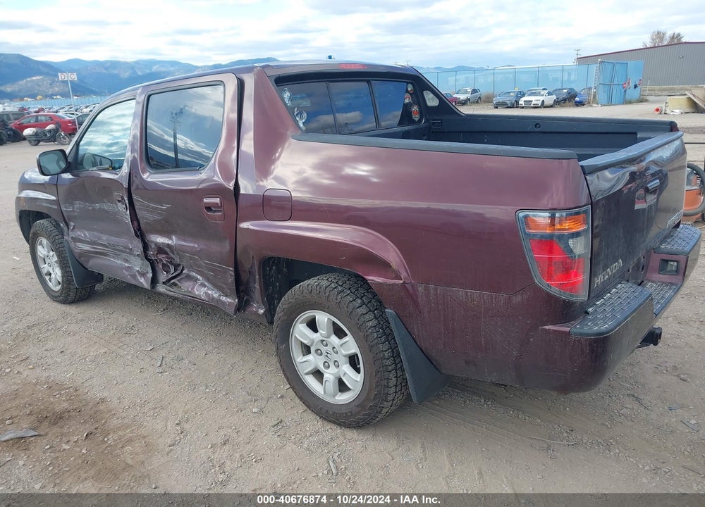 2007 HONDA RIDGELINE RTS VIN: 2HJYK16427H546619