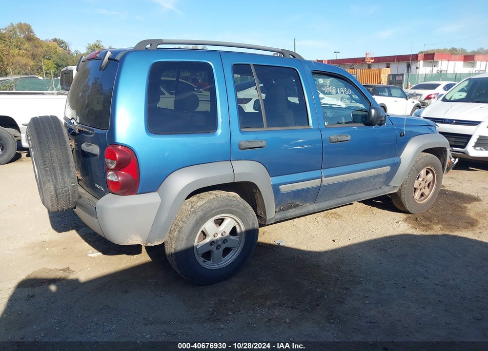 2005 JEEP LIBERTY SPORT VIN: 1J4GL48K25W517169