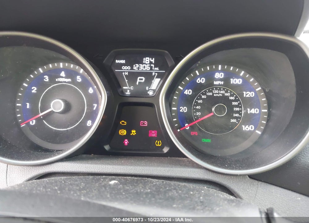 2013 HYUNDAI ELANTRA GLS VIN: 5NPDH4AE6DH220781