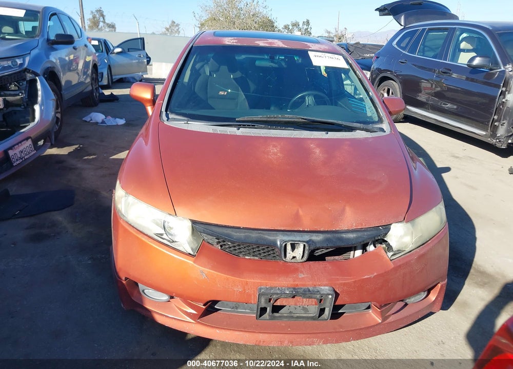 2009 HONDA CIVIC SI VIN: 2HGFA55539H702963