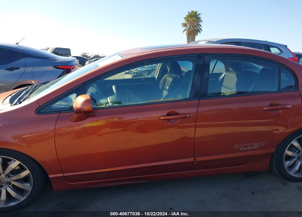 2009 HONDA CIVIC SI VIN: 2HGFA55539H702963