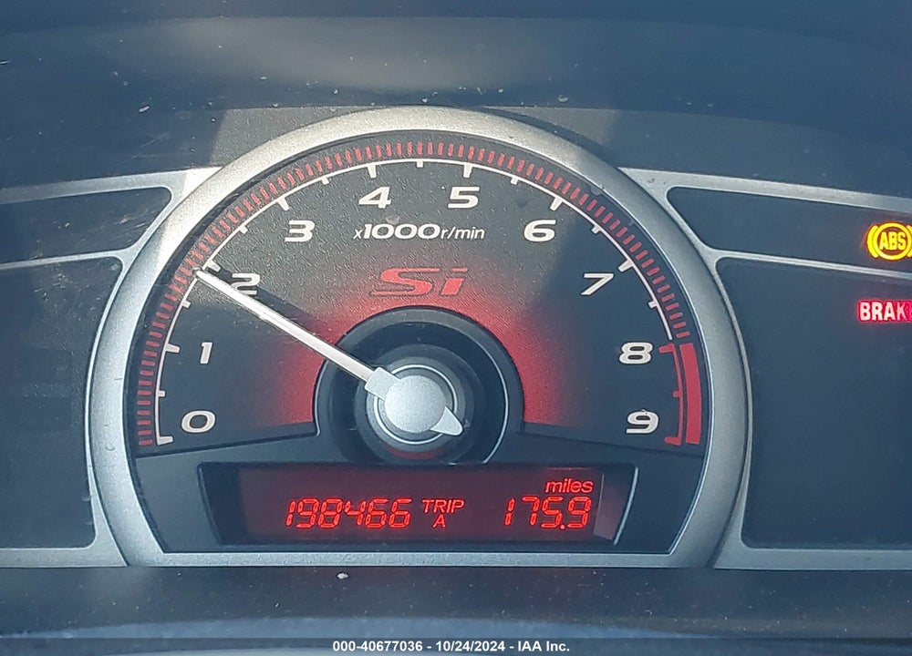 2009 HONDA CIVIC SI VIN: 2HGFA55539H702963