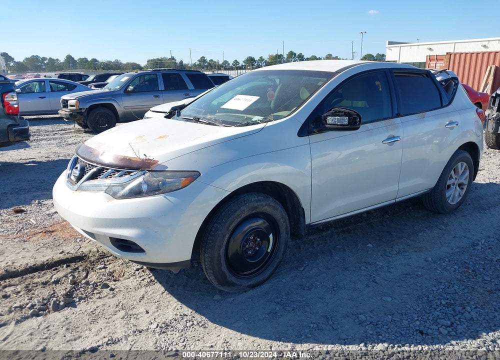 2012 NISSAN MURANO S VIN: JN8AZ1MU5CW118547