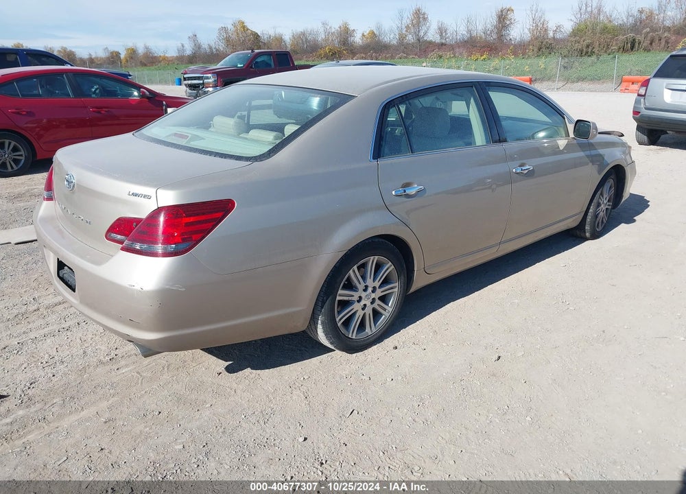 2008 TOYOTA AVALON LIMITED VIN: 4T1BK36B68U299734