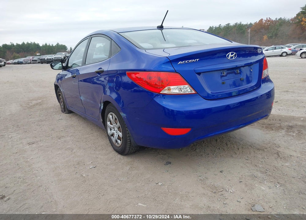 2012 HYUNDAI ACCENT GLS VIN: KMHCT4AEXCU061595