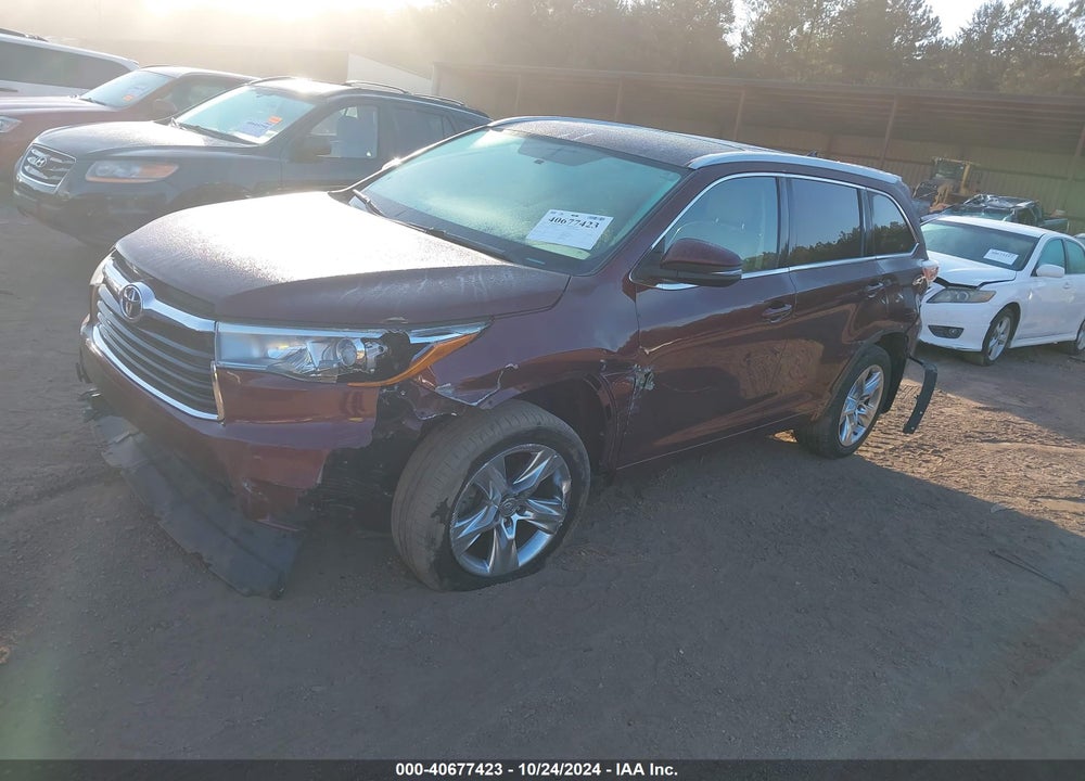 2015 TOYOTA HIGHLANDER LIMITED V6 VIN: 5TDDKRFH7FS144793