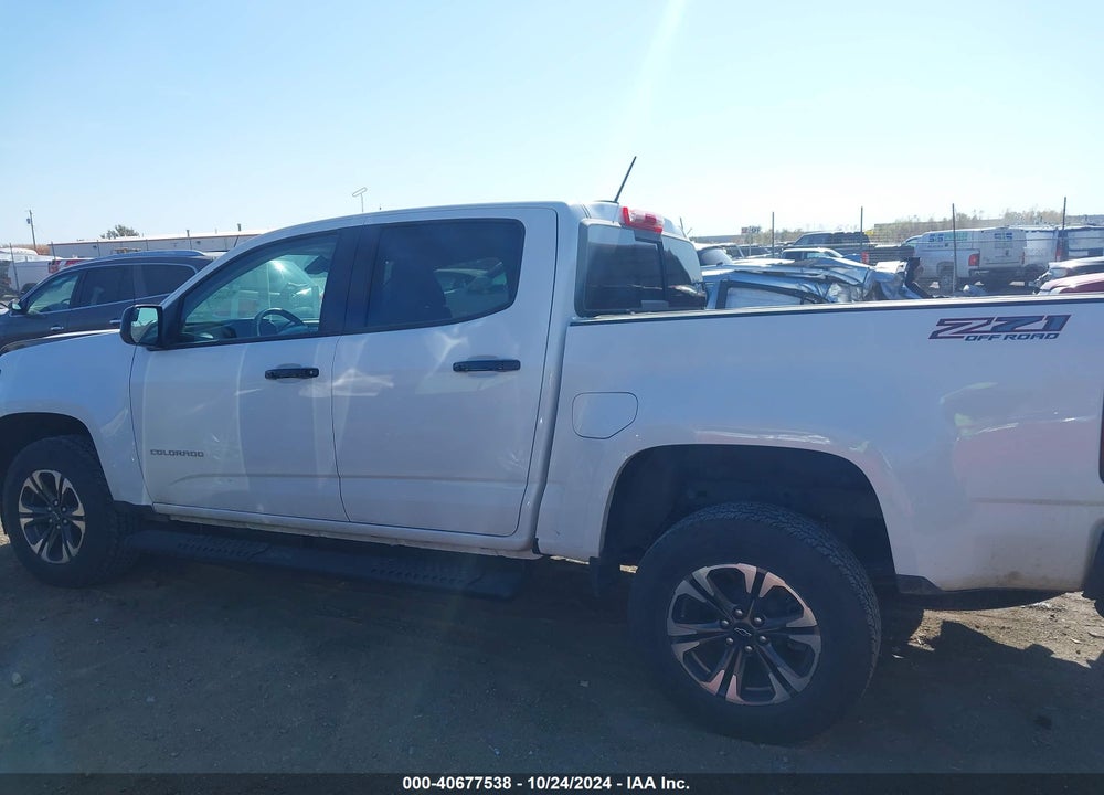 2021 CHEVROLET COLORADO 4WD SHORT BOX Z71 VIN: 1GCGTDEN8M1292577