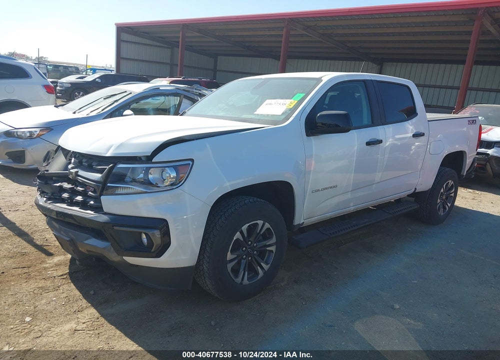2021 CHEVROLET COLORADO 4WD SHORT BOX Z71 VIN: 1GCGTDEN8M1292577