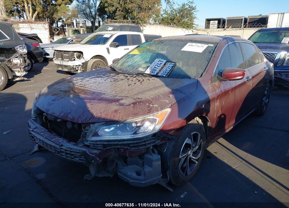 2016 HONDA ACCORD LX VIN: 1HGCR2F34GA004669