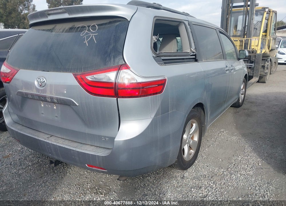 2016 TOYOTA SIENNA LE 8 PASSENGER VIN: 5TDKK3DC2GS724921