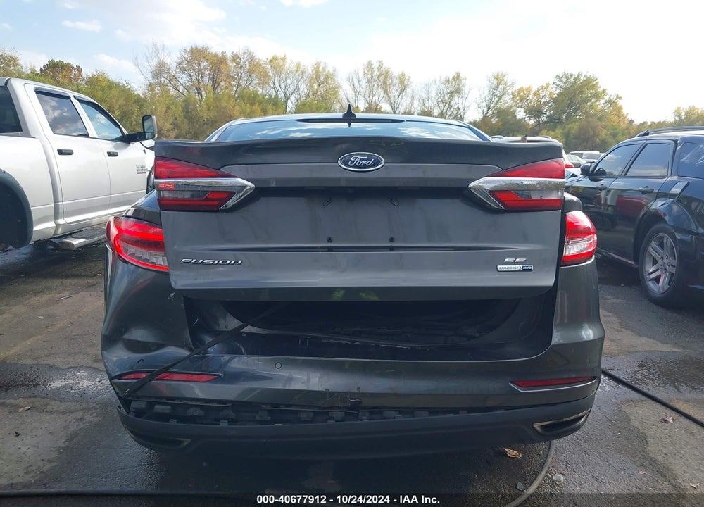 2019 FORD FUSION SE VIN: 3FA6P0T97KR269461