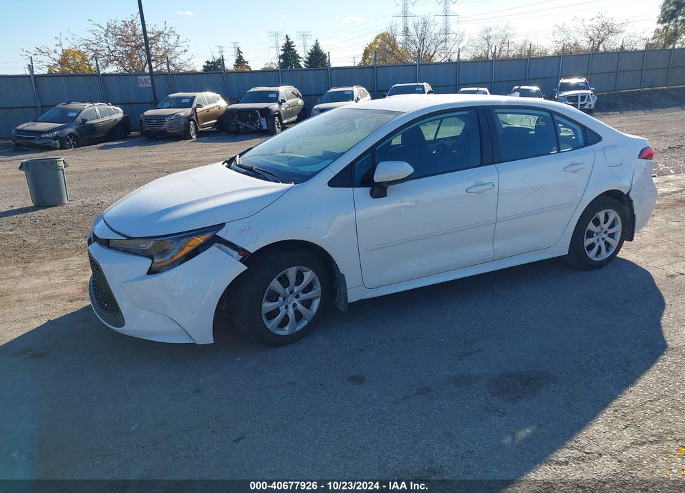 2022 TOYOTA COROLLA LE VIN: 5YFEPMAE3NP349010