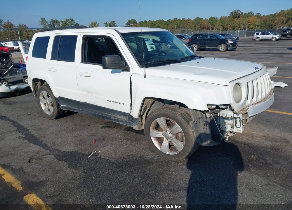 2014 JEEP PATRIOT LATITUDE VIN: 1C4NJRFB1ED858710