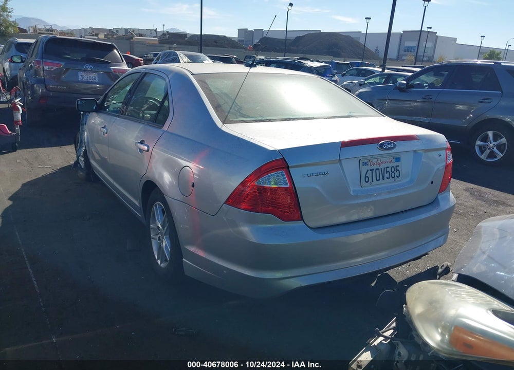 2012 FORD FUSION S VIN: 3FAHP0GA6CR163436