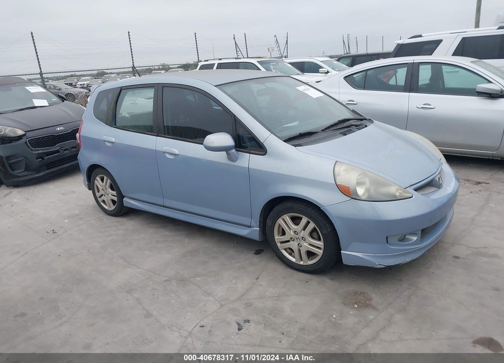 2008 HONDA FIT SPORT VIN: JHMGD38678S037221